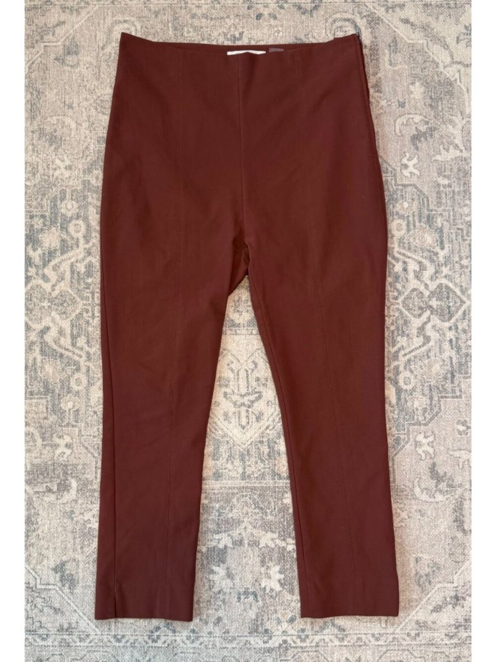 MM Lafleur The Foster Powerstretch Slim Leg Rust Color Pants Mid Rise Size 16